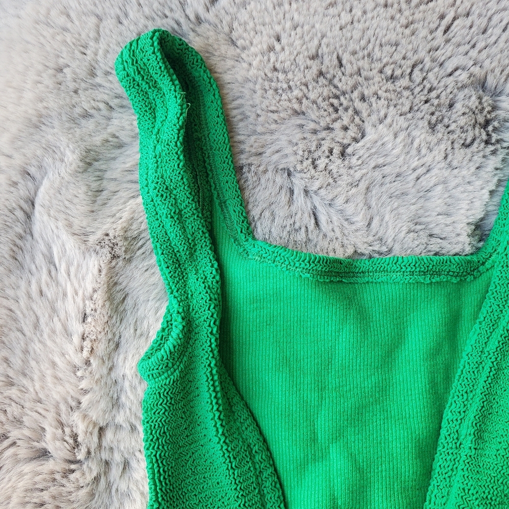Hunza G Square Neck One Piece in Emerald - Picture 11 of 16
